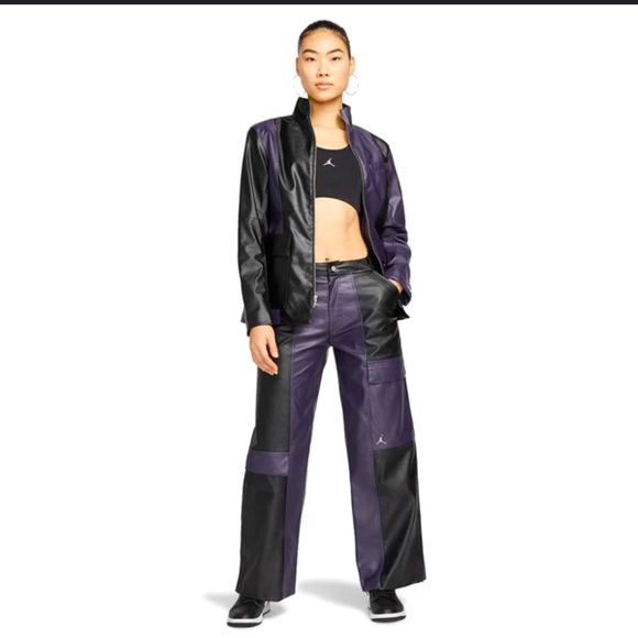 Nike Pants - NWT Nike Jordan women's classic 2.0 faux leather pants